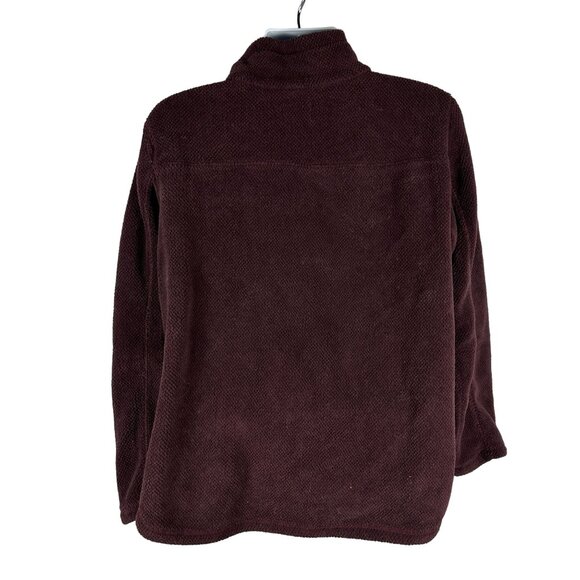 T/S Womens Size Large Bordeaux Fleece Pullover - Picture 2 of 5